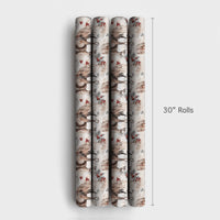 Equestrian Christmas Gift Wrap, Winter Horse Wrapping Paper, Watercolor Horse Holiday Wrapping Paper, Country Farmhouse Present Gift Wrap