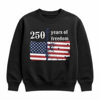 250 Years of Freedom Hoodie | American Flag Statue of Liberty Graphic | Soft Cotton Blend Sweatshirt | Patriotic USA Anniversary Gift