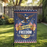 Patriotic 250 Years of Freedom Garden Flag | USA Eagle and American Flag Double Sided | Weather-Resistant Premium Polyester | 1776-2026 Semiquincentennial Outdoor Decor Gift