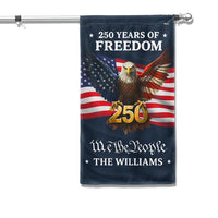 Personalized American Flag Garden Flag | 250 Years of Freedom Eagle Design | Double-Sided Polyester | Custom Patriotic Yard Decor