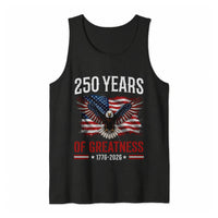 Patriotic Eagle Tank Top | 250 Years of Greatness 1776-2026 Design | Soft Breathable Unisex Fit | Independence Day Gift for Patriots