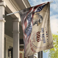 Patriotic Eagle House Flag | One Nation Under God 250 Years Blessing Design | Premium Weather-Resistant Polyester | Gift for Americana Lovers