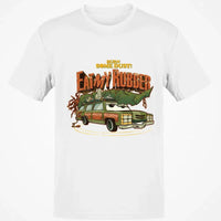National Lampoons Christmas Vacation Shirt, Burn Some Dust Eat My Rubber T-Shirt, Retro Car Graphic Tee, Humorous Holiday Movie Apparel