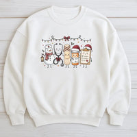 Snowman Medical Crewneck, Nurse Christmas Sweatshirt, Humorous Nurse Holiday Sweater, Adorable Nurse Pullover, Healthcare Present