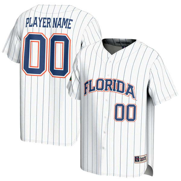 Florida Gators GameDay Greats NIL Pick-A-Player Baseball Lightweight Jersey - White
