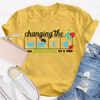 Changing The World One Phoneme At A Time Reading T-Shirt