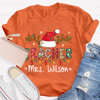 Personalized Name Teacher Light T-Shirt
