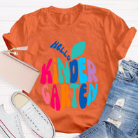 Personalized Grade Hello Kindergarten Teacher T-Shirt