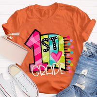 Personalized Grade 1st Grade Back To School Teacher T-Shirt