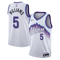 Utah Jazz Replica Association Swingman Jersey - Custom - Cody Williams