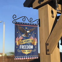 Patriotic 250 Years of Freedom Garden Flag | USA Eagle and American Flag Double Sided | Weather-Resistant Premium Polyester | 1776-2026 Semiquincentennial Outdoor Decor Gift