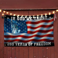 250 Years of Freedom Christian Flag | In God We Trust Patriotic House Flag | UV-Resistant Polyester | American Independence Commemoration