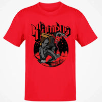 Holiday Folklore Graphic Shirt, Vintage Krampus T-Shirt, Retro Dark Christmas Tee, Creepy Winter Creature Shirt, Gothic Spooky Season Present
