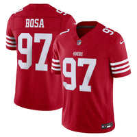 San Francisco 49ers Nick Bosa Scarlet Team Vapor F.U.S.E. Stitched Limited Jersey