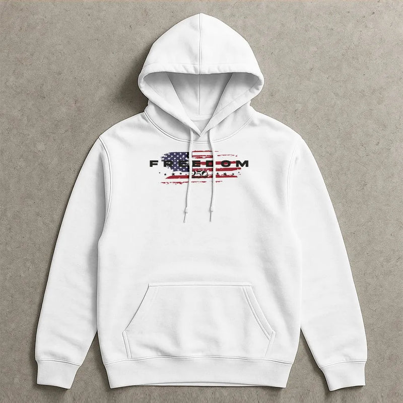 Freedom 250 Year Anniversary Hoodie | Distressed USA Flag Graphic | Premium Cotton Blend | Patriotic Apparel Gift for American Pride