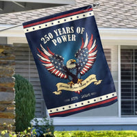 250 Years of Power Garden Flag | 1776-2026 USA Anniversary | Double-Sided Patriotic Eagle Design | Weather-Resistant Polyester | Outdoor Yard Decor Gift