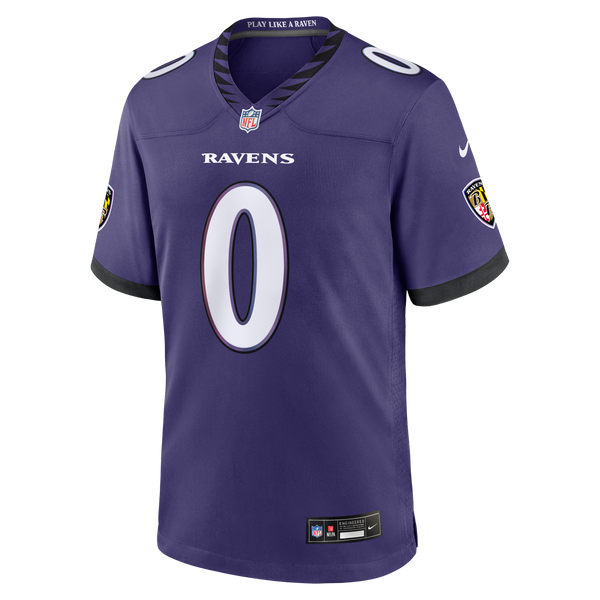 Baltimore Ravens Roquan Smith Nike Purple Team Game Jersey