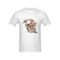 Skull Christmas Holiday Shirt, Sorta Scary Sorta Merry T-Shirt, Spooky Xmas Winter Graphic Tee, Creepy Christmas Present for Men