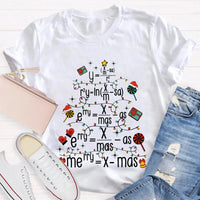 Math Equation Holiday Tee, Math Teacher Christmas Tree T-Shirt, Humorous Math Teacher Xmas Shirt, STEM Graphic Tee, Educator Holiday Present Shirt