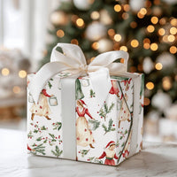 Twelve Days of Christmas Gift Wrap, Nine Ladies Dancing Wrapping Paper, Vintage Ball Gown Wrapping Paper, Festive Holiday Present Wrap