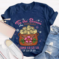 Humorous Latin Food Christmas T-Shirt, Tis the Season Tamale Shirt, Festive Tamales Graphic Tee, Mexican Food Holiday Shirt, Foodie Xmas Present