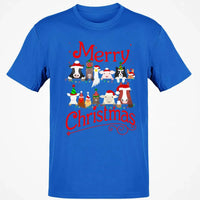 Merry Christmas Graphic Tee, Christmas Is Coming Farm Animals Shirt, Unisex Holiday Season T-Shirt, Adorable Animal Lover Christmas T-Shirt