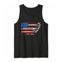America 250 Years Tank Top | Vintage Distressed Flag 1776-2026 Anniversary Design | Soft Breathable Cotton Blend | Patriotic Gift for History Lovers