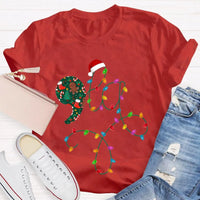 Festive Christmas Lights Shirt, Christmas Atmosphere Lights T-Shirt, Retro Christmas Lights Graphic Tee, Holiday Family Shirt Present