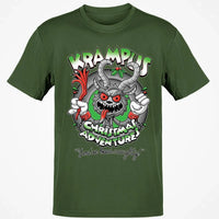 Humorous Dark Christmas Graphic Tee, Krampus Youve Been Naughty T-Shirt, Retro Creepy Holiday Monster Shirt, Horror Xmas Fan Present