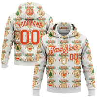Personalized Holiday Sports Hoodie, Custom Christmas Hoodie, Custom Name and Number Hoodie, Festive Game Day Pullover, Xmas Sweatshirt Present