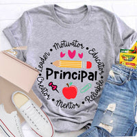 Principal Leader Motivator Educator Teacher T-Shirt