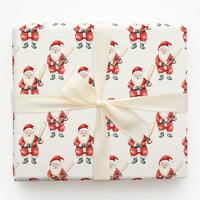 Sports Christmas Gift Wrap, Baseball Santa Wrapping Paper, Humorous Santa Claus Present Wrap Roll, Holiday Baseball Fan Gift Wrapping Paper