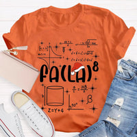 Fa La La Holiday Graphic Tee, Math Teacher Christmas T-Shirt, Humorous Math Equation Christmas Shirt, Winter Educator Present