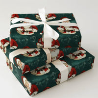 Medical Christmas Gift Wrap, Doctor Santa Wrapping Paper, Nurse Stethoscope Holiday Wrapping Paper, Healthcare Worker Wrapping Paper Roll