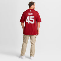 Arizona Cardinals Kenny Yeboah Cardinal Team Game Jersey