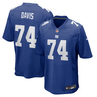New York Giants J.C. Davis Royal Team Game Jersey