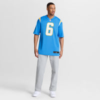 Los Angeles Chargers Jake Browning Powder Blue Team Game Jersey
