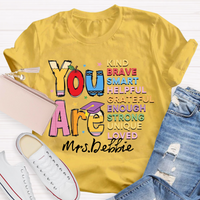 Personalized Name You Are Brave Casual T-Shirt