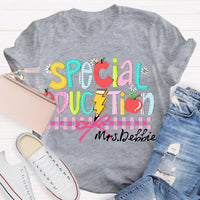 Personalized Name Special Education Teacher Shirt