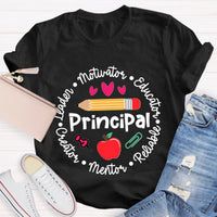 Principal Leader Motivator Educator Teacher T-Shirt