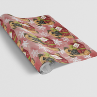Festive Dog Holiday Gift Wrap, Bullmastiff Christmas Wrapping Paper, Adorable Pup Xmas Present Paper, Dog Breed Lover Gift Wrapping Paper