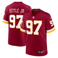 Washington Commanders Tim Settle Jr. Burgundy Team Game Jersey