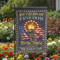 250 Years of Freedom Garden Flag | We the People 1776-2026 Design | Double-Sided Weather-Resistant Polyester | Collector's Patriotic Yard Decor