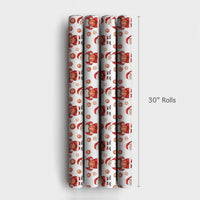 Sports Christmas Gift Wrap, Cartoon Basketball Santa Wrapping Paper, Cheerful Basketball Holiday Wrapping Paper, Xmas Gift Wrapping Paper