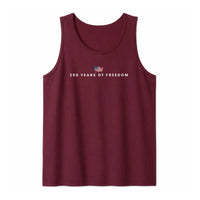 American Flag Tank Top | 250 Years of Freedom Vintage Design | Soft Breathable Unisex Fit | 4th of July Gift for Patriots