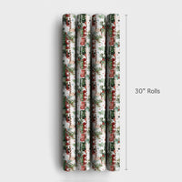 Vintage Steam Engine Gift Wrap, Christmas Train Wrapping Paper, Holiday Locomotive Gift Wrapping Paper, Festive Winter Present Wrap Roll