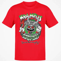Humorous Dark Christmas Graphic Tee, Krampus Youve Been Naughty T-Shirt, Retro Creepy Holiday Monster Shirt, Horror Xmas Fan Present
