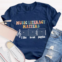 Music Literacy Matters Teacher T-Shirt