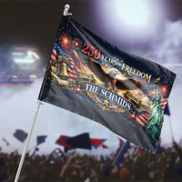 250 Years of Freedom House Flag | Patriotic Eagle and Americana Celebration Design | Premium Double-Sided Weather-Resistant Polyester | Gift for Patriotic Homeowners