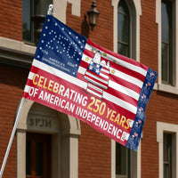 Snoopy 250 Years American Independence House Flag | Celebrating America's Semiquincentennial 1776-2026 | Premium Weather-Resistant Polyester | Patriotic Gift for History Lovers